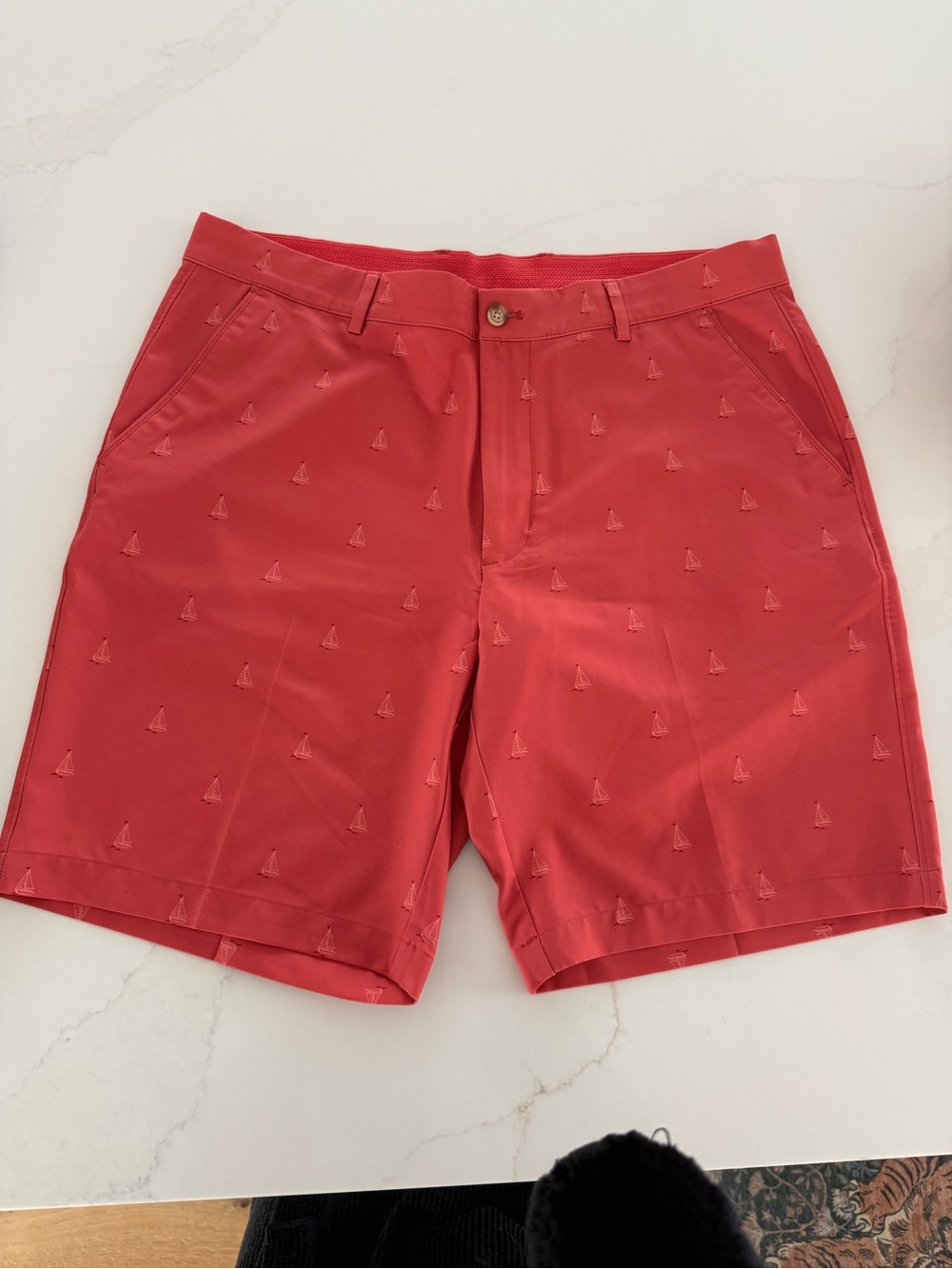 Greg Norman Collection Red Performance Golf Shorts